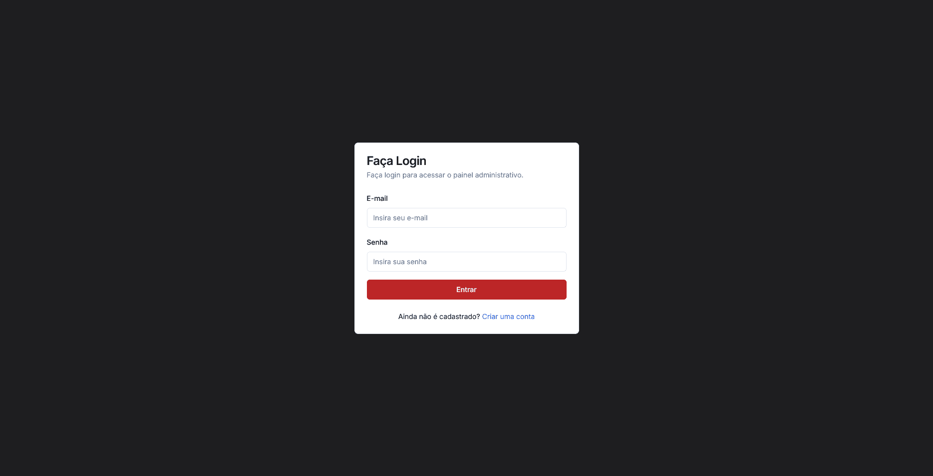 Mockup do projeto Gerenciador de Clientes